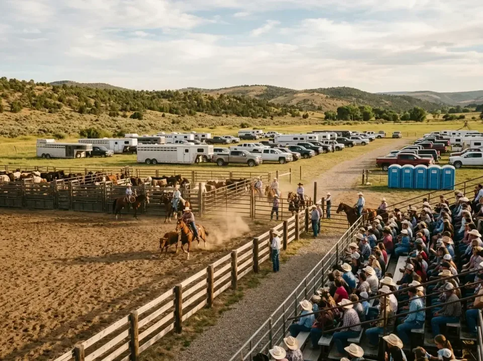 Porta Potty — Outdoor Event Porta Potty — Outdoor Event — Porta Potty, Horse Trailer, Pickup Truck, Outdoor Event, Toilet and Dumpster Rentals — view 2
