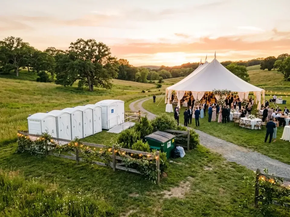 Portable Toilets — Outdoor Event — Portable Toilets, Handicap Accessible Restroom, Green Dumpster, Outdoor Event, Toilet and…